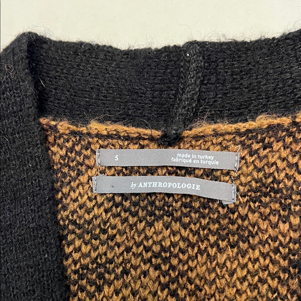 ANTHROPOLOGIE MARSEILLE LEOPARD ANIMAL PRINT CARDIGAN SWEATER SIZE SMALL - Picture 9 of 14